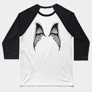 Black wing Baseball T-Shirt